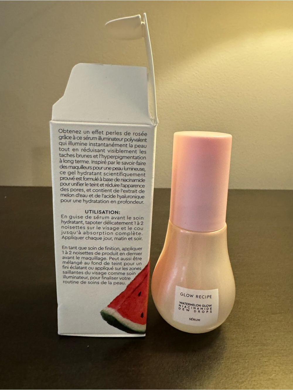 Glow Recipe Watermelon Glow Niacinamide Dew Drops Serum .5 oz 15 ml Travel Size - Picture 4 of 5